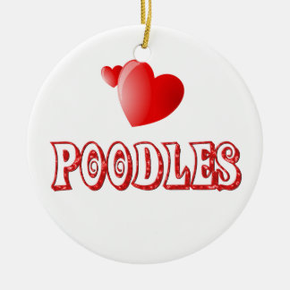 Adorno De Cerámica Amor para los caniches