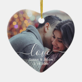 Adorno De Cerámica AMOR | Personalizado Boda fotográfico