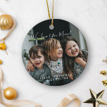 Adorno De Cerámica Amor personalizado Mimi Foto manuscrita<br><div class="desc">Celebra Mimi con este adorno fotográfico personalizado "We Love You Mimi", que incluye una hermosa tipografía escrita a mano y una preciada foto familiar. Ya sea que se llame Mimi, Nana u otro nombre especial, todo el texto puede ser totalmente personalizado para crear un keepsake único. Perfecto para las vacaciones,...</div>
