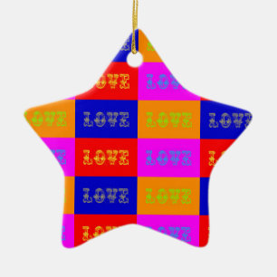 Adorno De Cerámica Amor por el arte pop