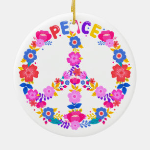 Adorno De Cerámica Amor por la paz