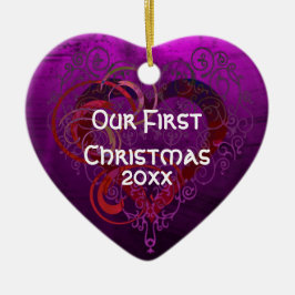 Adorno De Cerámica Amor púrpura