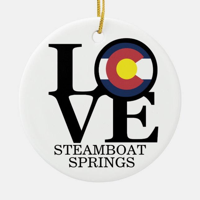 Adorno De Cerámica AMOR Steamboat Springs (Frente)