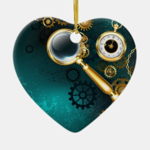 Adorno De Cerámica Ampliador en estilo Steampunk