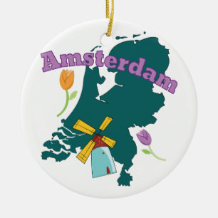 Adorno De Cerámica Amsterdam