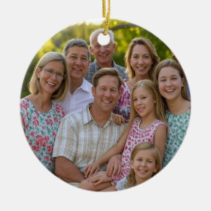 Adorno De Cerámica Añadir Personalizar de fotografía de Reunión Famil