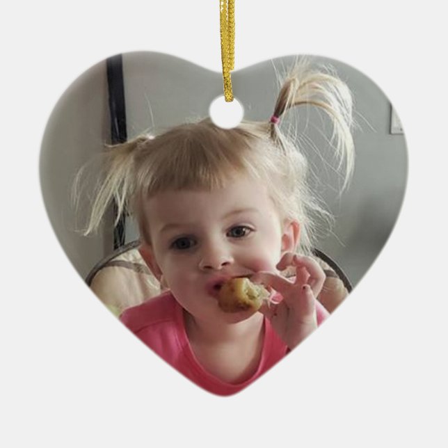 Adorno De Cerámica Añadir su foto a esta personalizada (Frente)