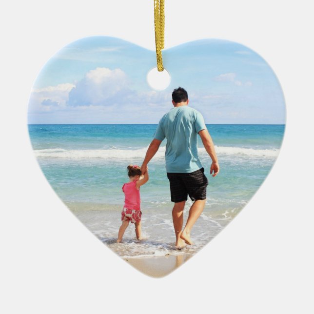 Adorno De Cerámica Añadir su propia foto y/o texto (Frente)