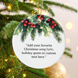 Adorno De Cerámica Añadir sus propios Navidades de presupuesto Floral