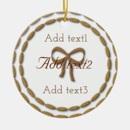 Adorno De Cerámica Añadir texto mágico Navidades de niños con bodas d