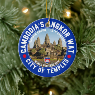 Adorno De Cerámica Ancient Temples of Cambodia – Angkor Wat