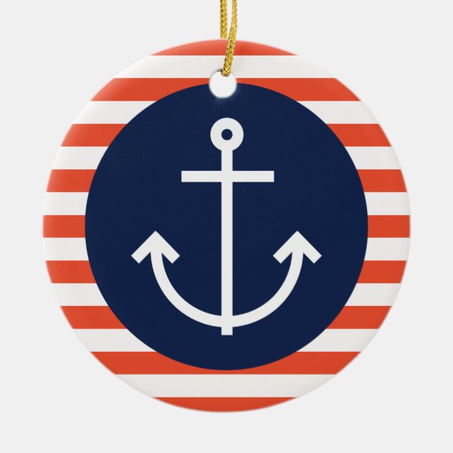 Adorno De Cerámica Anclado (Frente)