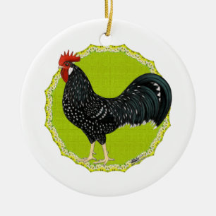 Adorno De Cerámica Ancona Rooster