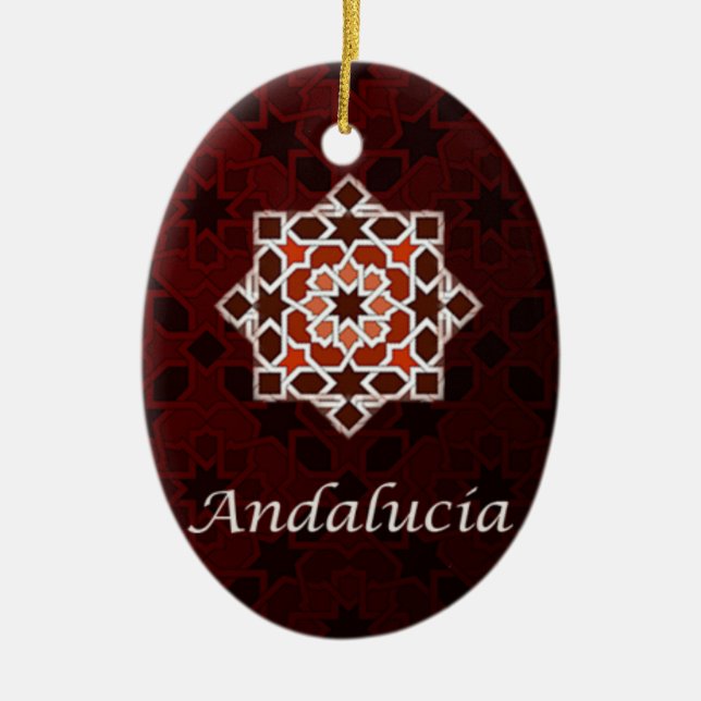 Adorno De Cerámica Andalucía arte de azulejo y cerámica marroquí en (Frente)