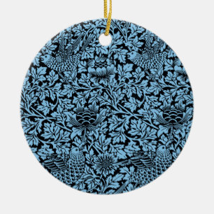 Adorno De Cerámica Anenoma de aves del patrón floral William Morris