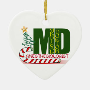 Adorno De Cerámica Anestesiólogo MERRY CHRISTMAS