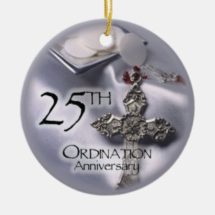 Adorno De Cerámica Anfitrión de la 25ª Ordenación