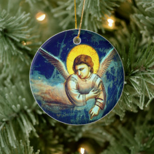 Adorno De Cerámica Ángel barroco vintage