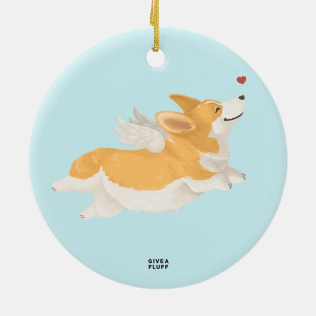Adorno De Cerámica Ángel Corg (Atrás)