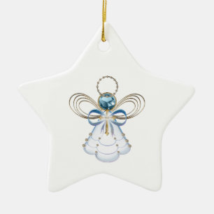 Adorno De Cerámica Ángel del navidad de la fe