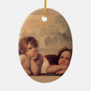 Adorno De Cerámica Ángel Fe Fe Raphaël Bendición Bonito