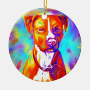 Adorno De Cerámica Ángel Funky - Pitbull