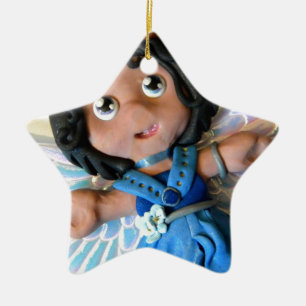 Adorno De Cerámica Ángel II de Krystal