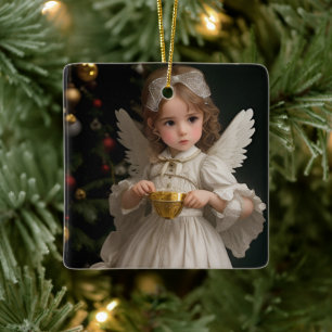 Adorno De Cerámica Ángel Navidades victorianos de época