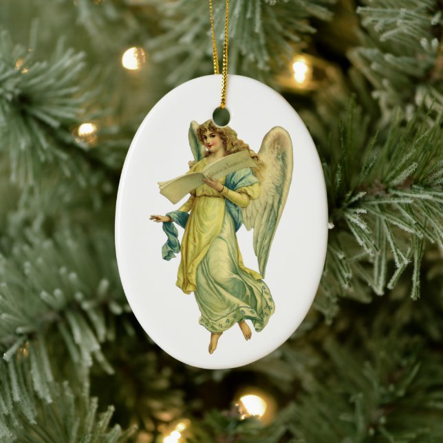 Adorno De Cerámica Ángel Navidades victorianos, Gloria en Excelsis De (Árbol)