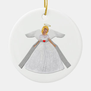 Adorno De Cerámica Angel Ornament
