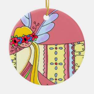 Adorno De Cerámica Ángel pequeño