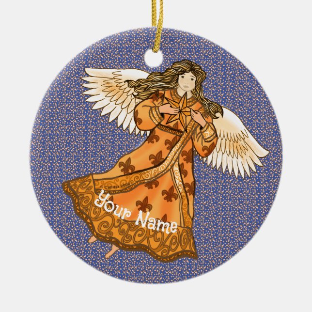 Adorno De Cerámica Ángel real (Frente)