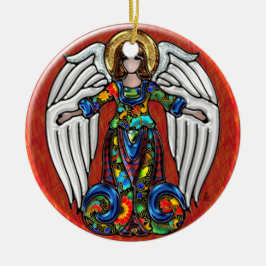 Adorno De Cerámica Ángel ruso (ornamento cerámico personalizado)