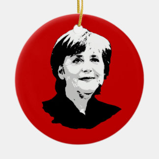 Adorno De Cerámica Angela Merkel