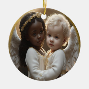 Adorno De Cerámica Angels de bebé