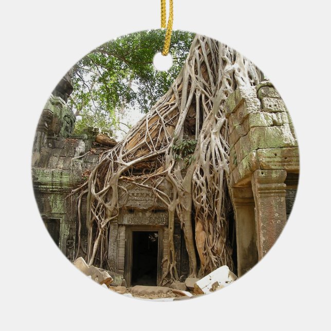 Adorno De Cerámica Angkor Wat Camboya (Frente)