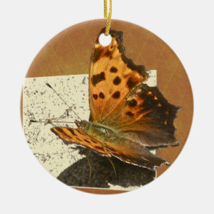 Adorno De Cerámica Angle Wing Comma Butterfly Series
