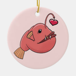 Adorno De Cerámica Angler enamorado