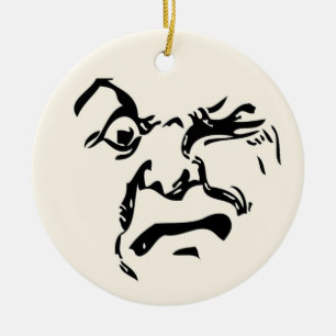 ADORNO DE CERÁMICA ANGRY MOON