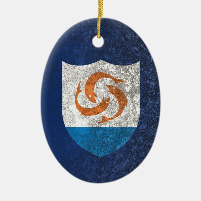 Adorno De Cerámica Anguila (Frente)