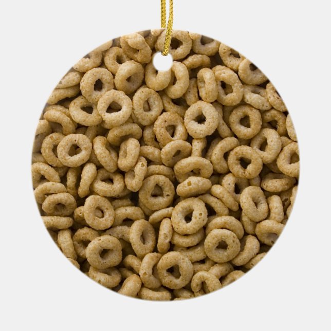 Adorno De Cerámica Anillos del cereal de desayuno (Frente)