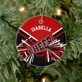 Adorno De Cerámica animador 📣 💖 rojo oscuro, negro y blanco