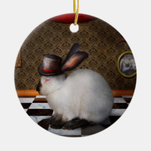 Adorno De Cerámica Animal - El Conejo - Versión Invertida