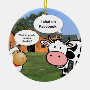 Adorno De Cerámica Animales de granja lindo personalizado divertido c
