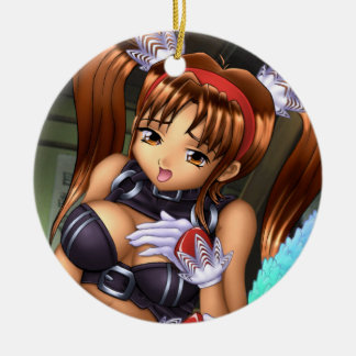 Adorno De Cerámica Anime Chica - Miel