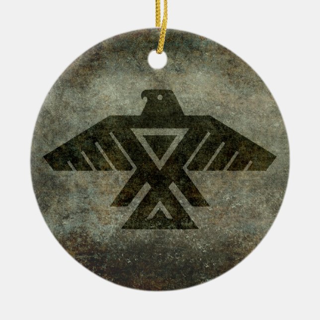 Adorno De Cerámica Animikii Thunderbird (Frente)