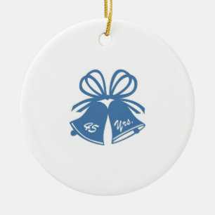 Adorno De Cerámica Aniversario de boda de 45 años