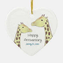 Aniversario de Giraffe Couple Boda