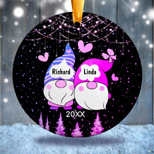 Adorno De Cerámica Aniversario de los navidades de pareja casada