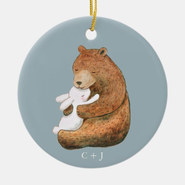 Adorno De Cerámica Aniversario de San Valentín de la Personalizado de (Frente)